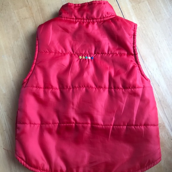 COOGI toddler 24 months red puffer zip up vest winter - Picture 5 of 5